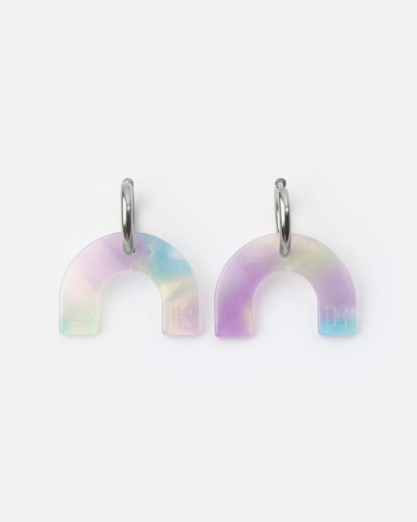 Boucles d'oreilles ARC EN CIEL - SirĂšne -