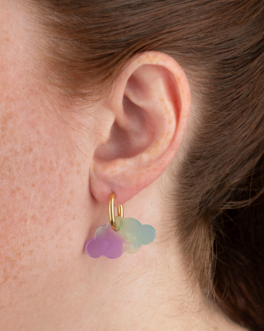 Boucles d'oreilles NUAGE - Sirène -