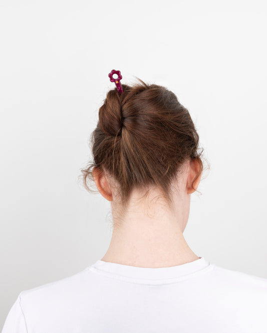 Pic à cheveux - Cerise -