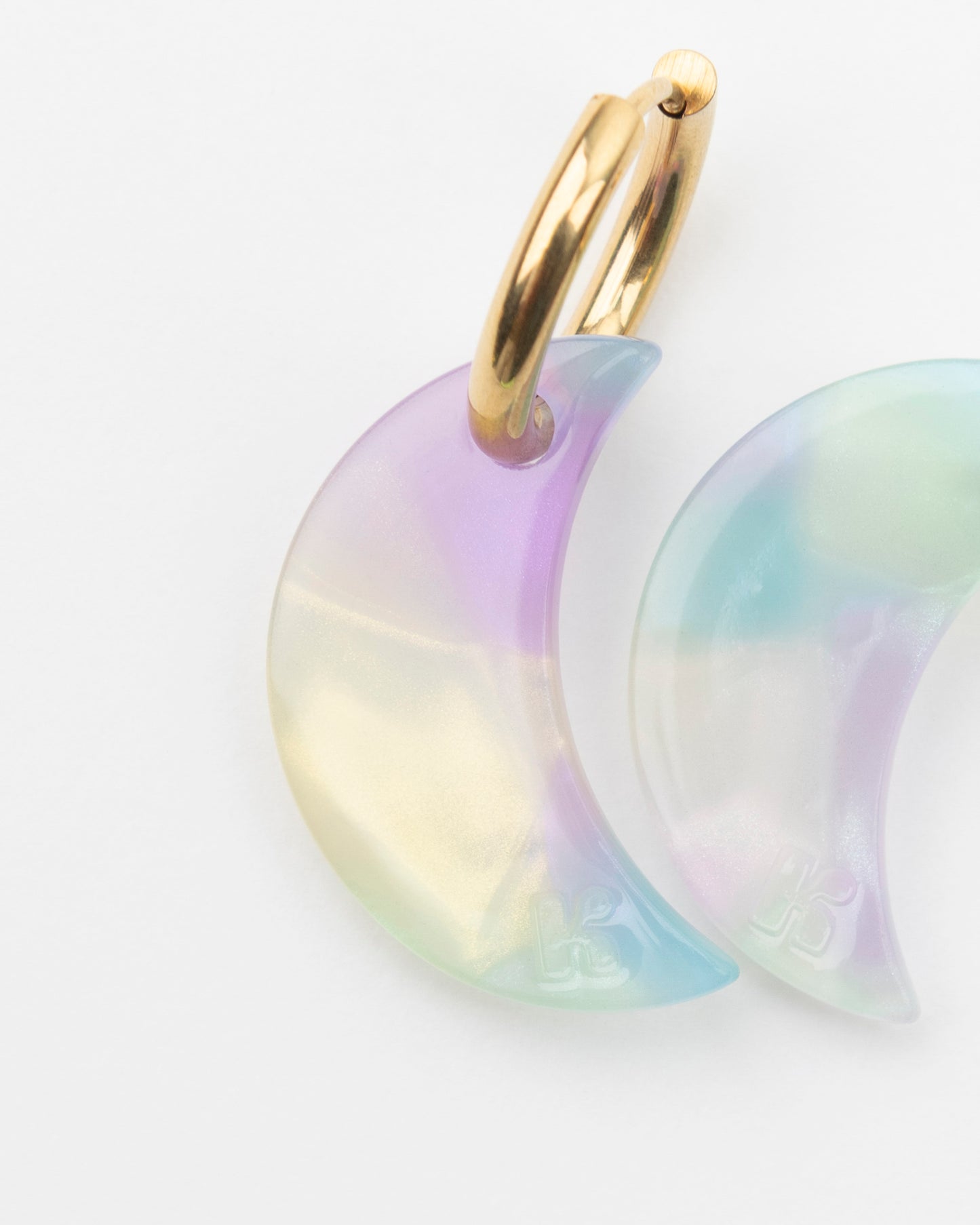 Boucles d'oreilles LUNE - Sirène -