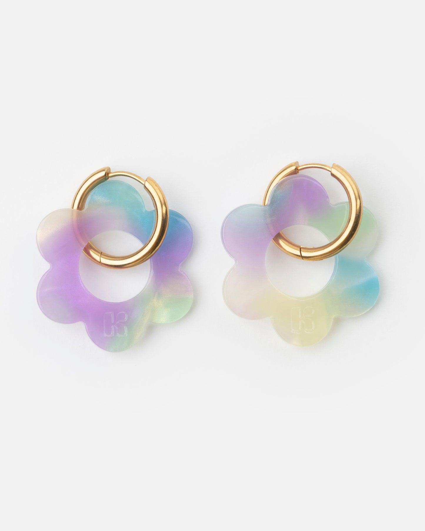 Boucles d'oreilles MAXI FLEURETTE - Sirène -