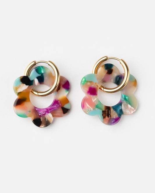 Boucles d'oreilles MAXI FLEURETTE - Confettis -