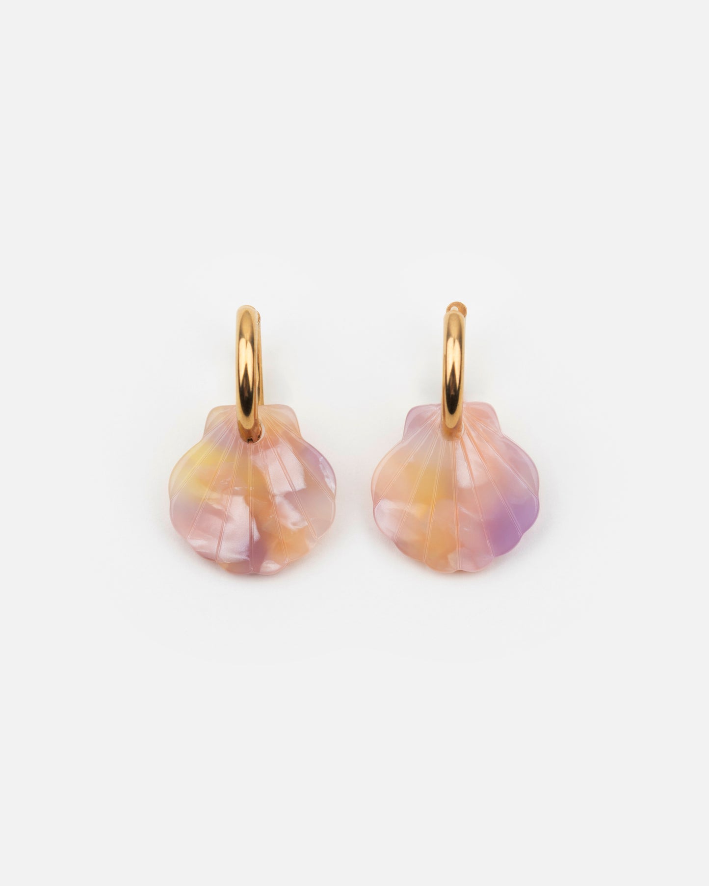 Boucles d'oreilles BABY MERMAID - Rose Orangé -