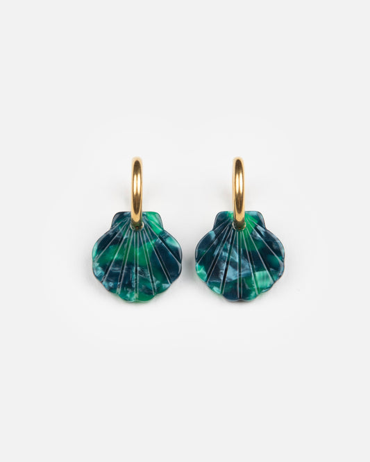 Boucles d'oreilles BABY MERMAID - Vertes -