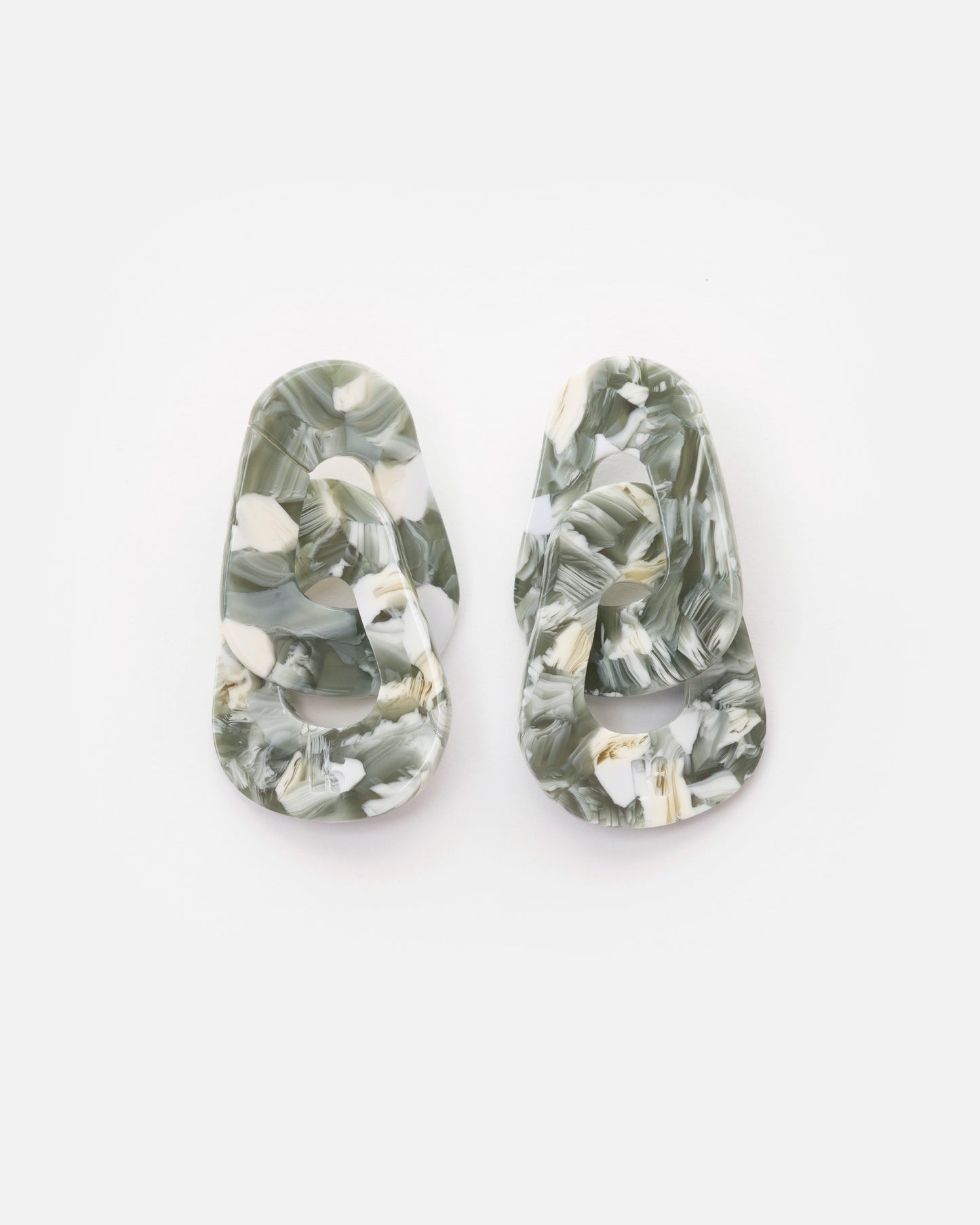 Boucles d'oreilles MAILLON - Marbre -