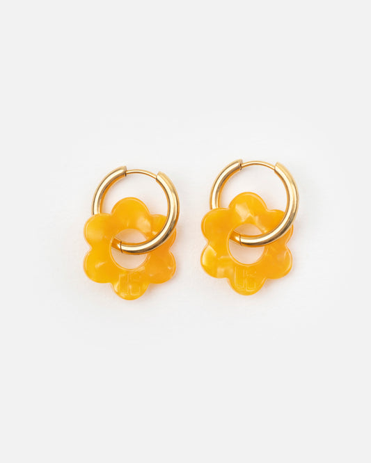 Boucles d'oreilles BABY FLEURETTE - Abricot -