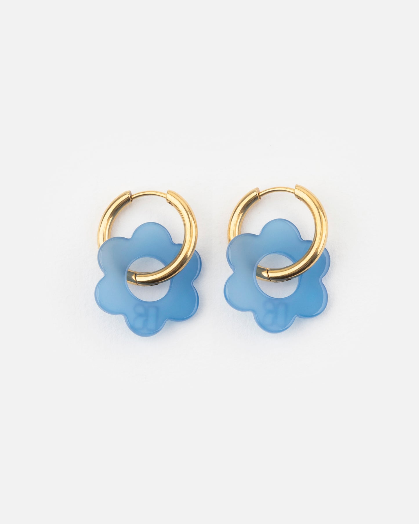 Boucles d'oreilles BABY FLEURETTE - Bleu -
