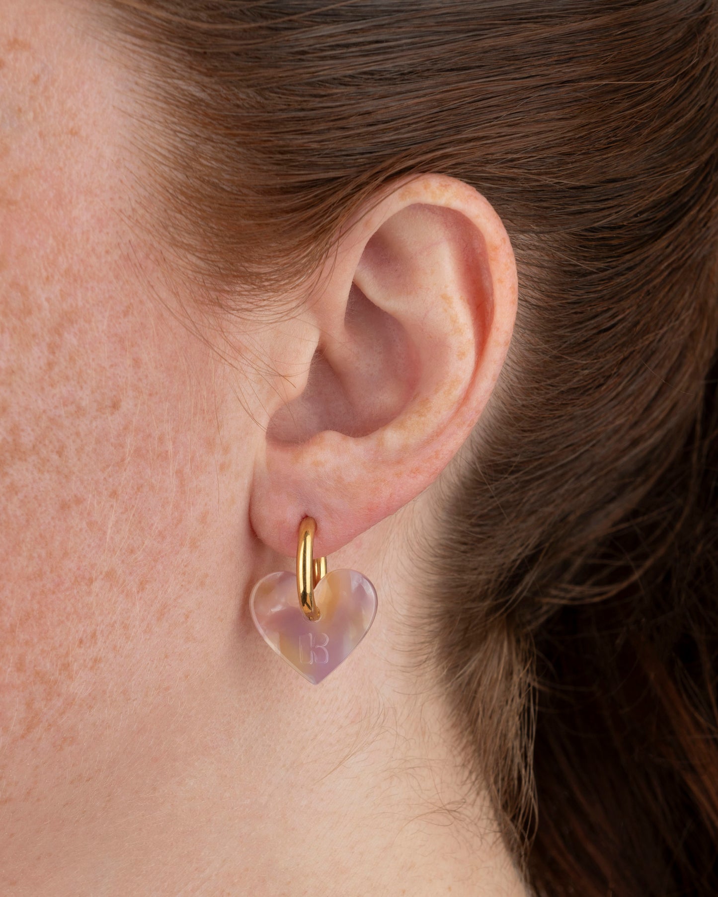Boucles d'oreilles LOVA LOVA - Rose Orangé -