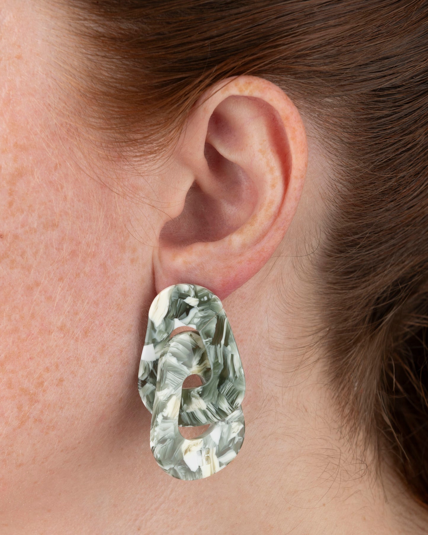 Boucles d'oreilles MAILLON - Marbre -